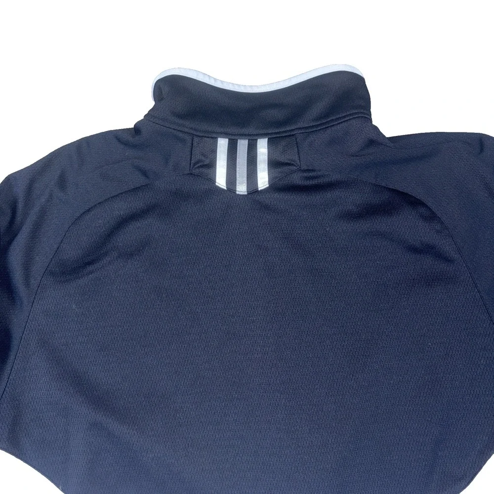 Adidas Men's Black White Climalite Full Zip Track Jacket Retro Sportcore Size XL